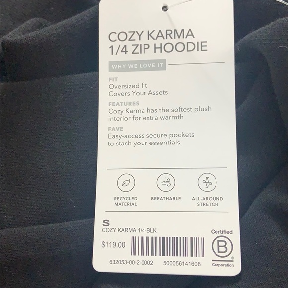 ATHLETA Cozy Karma 1/4 Zip Hoodie - Picture 3 of 3